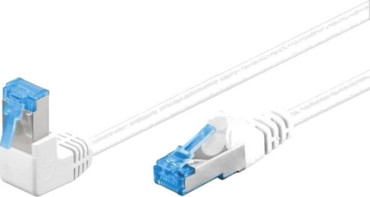 Pro LAN CAT 6A 90° Vinklet Hvit 0,25m S/FTP