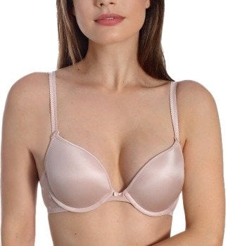 sassa BH Dotted Mesh Push Up Bra Beige B 90 Dame