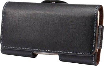 iPhone 5 / 5S / SE Horisontal Holster Lærveske - Svart