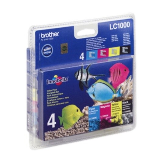 Brother LC1000 Blekkpatron 4-pk.