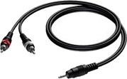Procab Basic Series Cab711 Lydkabel Mini Phone Stereo 3.5 Mm Hann Til Rca X 2 Hann 10 M