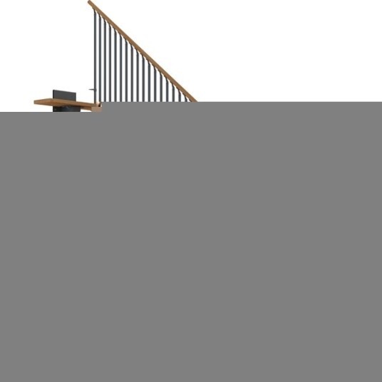 Dolle Dubai Rett Trapp Antracit 7016 classic Iiii oljet Eik 80 11   Loddrett Høyde 204 252cm