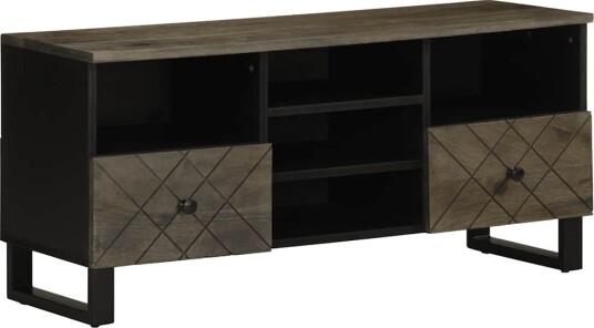 TV benk svart 100x33x46 cm heltre mango TV benk svart 100x33x46 cm heltre mango