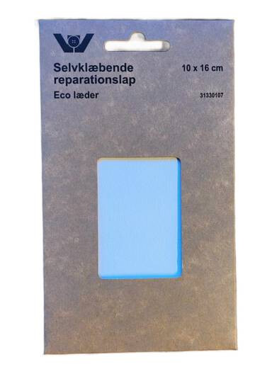 Selvklebende reperasjonslapp 10 x 16 cm - Eco lær hvit Selvklebende reperasjonslapp 10 x 16 cm - Eco lær hvit