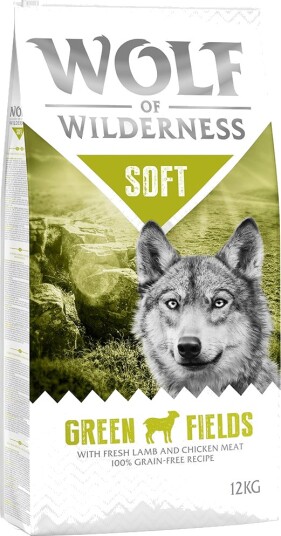 Wolf Of Wilderness "Soft Green Fields" Lam 12 Kg