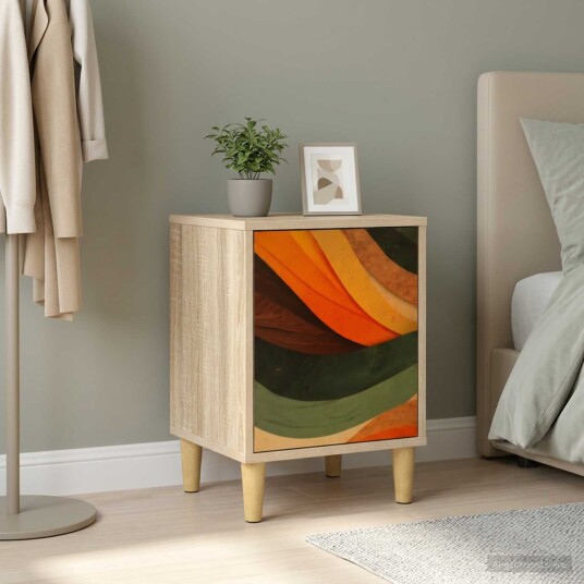 vidaXL Nattbordskap BONN Sonoma eik 36 x 33 x 50 cm Konstruert tre