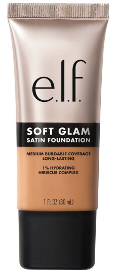 E.l.f. Soft Glam Satin Foundation 44 Tan Cool - Middels Dekning, Satengfinish E.l.f. Soft Glam Satin Foundation 44 Tan Cool - Middels Dekning, Satengfinish