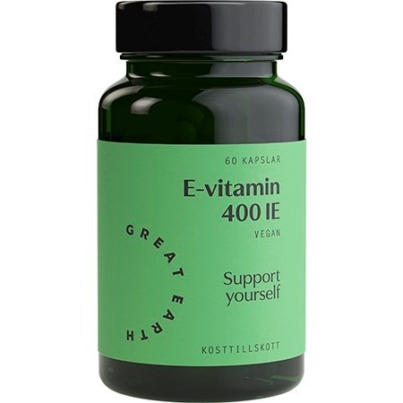 Great Earth E-Vitamin 400 I.U 60 kap Great Earth E-Vitamin 400 I.U 60 kap