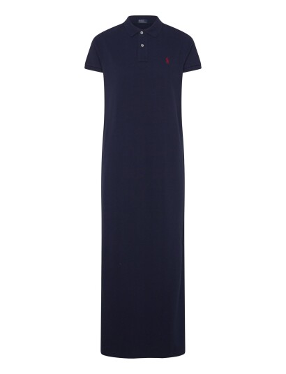 Polo Ralph Lauren Cotton Mesh Polo Dress Navy S