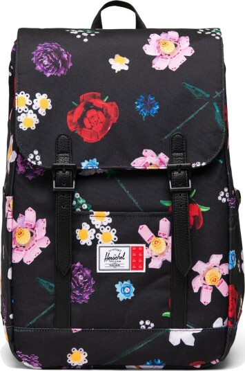 Lego Herschel Retreat Liten Ryggsekk Fallende Blomster Svart