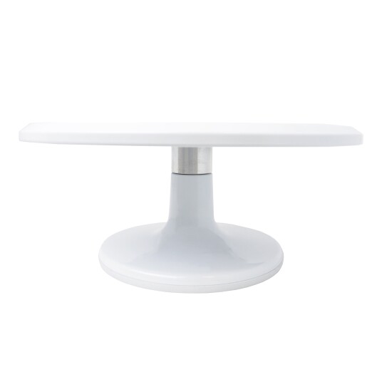 Aluminium Kakedreier Hvit Ø30,5cm Aluminium Kakedreier Hvit Ø30,5cm