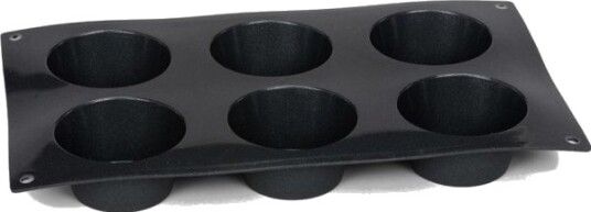 Patisse Muffins Form 29 X 17 Cm Svart Silikon 6 Lommer