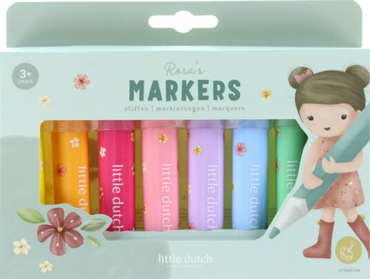 Little Dutch Tusjer 8-Pack Multi Little Dutch Tusjer 8-Pack Multi