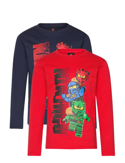 LEGO KIDSWEAR Lwtaffy 618   2Pack T Shirt Ls |Multi/patterned |146