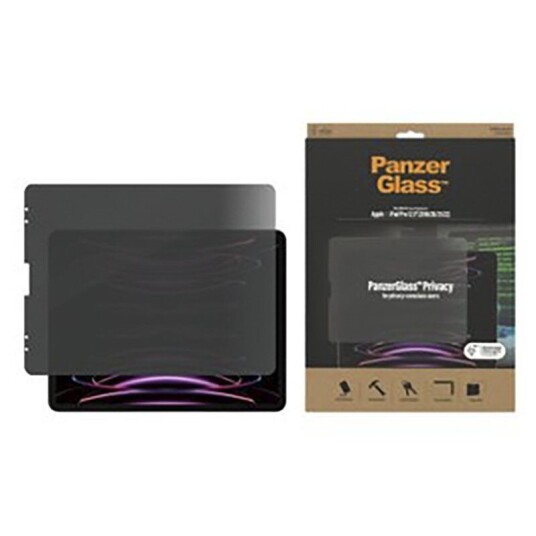PanzerGlass iPad Pro 12.9" (2022 / 2021 / 2020 / 2018) PanzerGlass Skjermbeskyttelse - Antibakteriell med Privacy