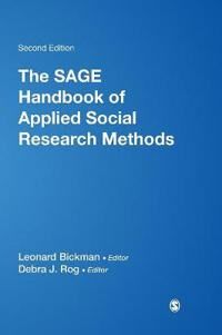 Bickman Leonard The SAGE Handbook of Applied Social Research Methods