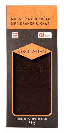 Økoladen Sjokolade Mørk Appelsin/knas Ø 75g Økoladen Sjokolade Mørk Appelsin/knas Ø 75g
