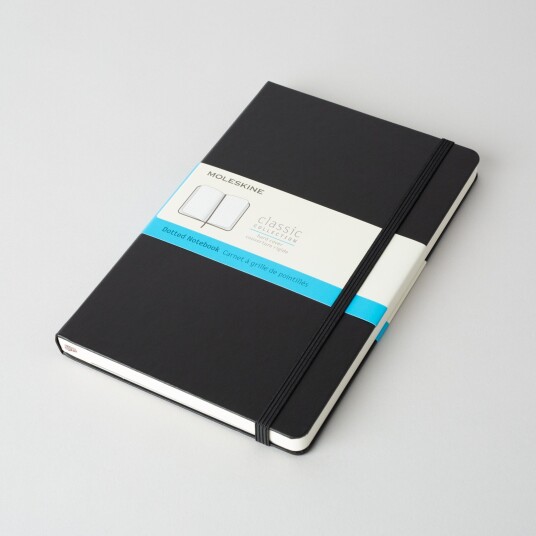 Moleskine Classic, A5 (Hardcover), Black / Dotted