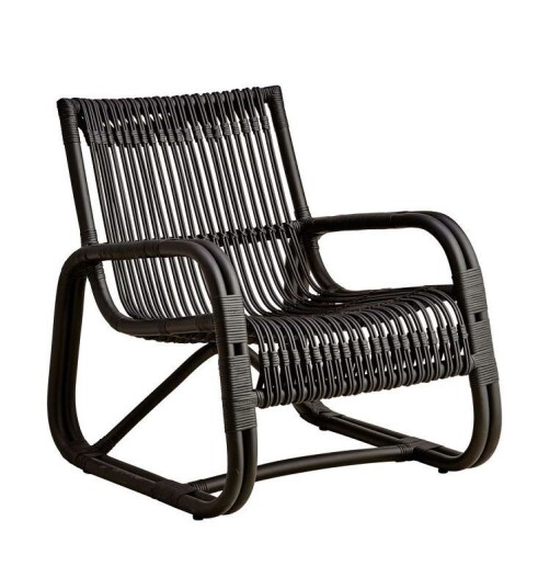 Cane-line - Curve Loungestol - Sort