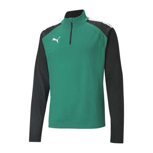 Puma teamLIGA 1/4 Zip Top, fotballtrøye senior XL Pepper Green-Puma Bl