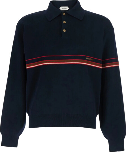 Versace Herre Topper Blå M,
