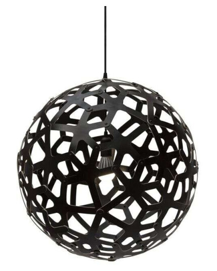 David Trubridge - Coral Pendel Ø80 Svart 2 Sider David Trubridge - Coral Pendel Ø80 Svart 2 Sider