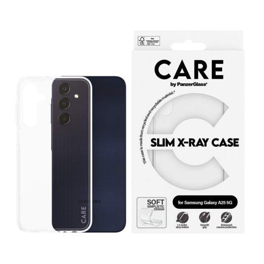 CARE PanzerGlass Gjennomsiktig Mobildeksel til Samsung Galaxy A25 5G - X-Ray Soft Basic