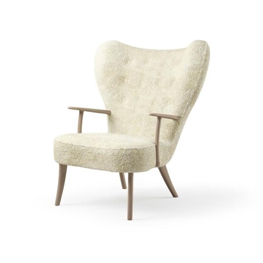 Warm Nordic Warm Nordic Pragh Lenestol Saueskinn Off White/hvitoljet Eik