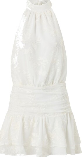 Gina Tricot Kjole Embroidery Mini Dress Hvit