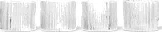 ferm LIVING Ripple glass lavt 4-pakning Clear ferm LIVING Ripple glass lavt 4-pakning Clear