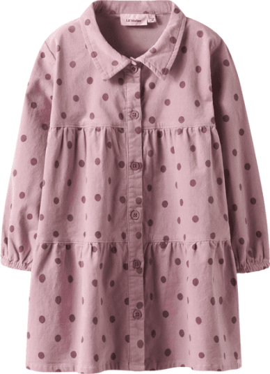 Lil' Atelier Nmfsomba kjole til småbarn Violet Ice