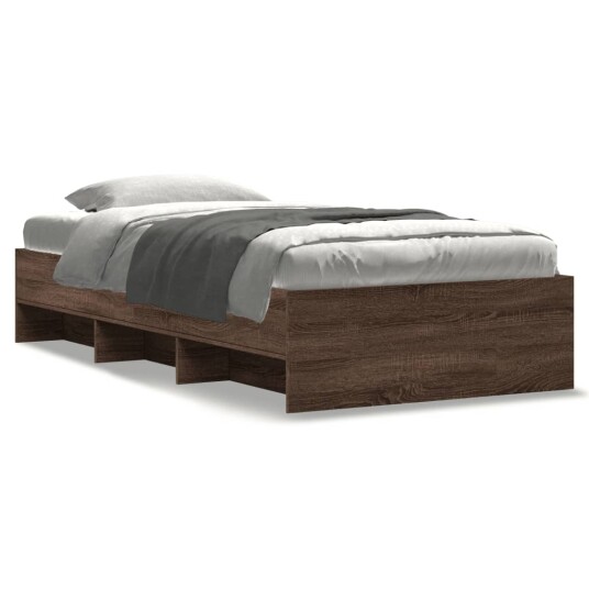  Sengeramme uten madrass brun eik 90x200 cm konstruert tre 8721102856846