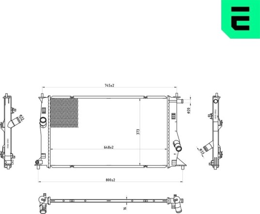 ERA 673172 Radiator motorkjøling