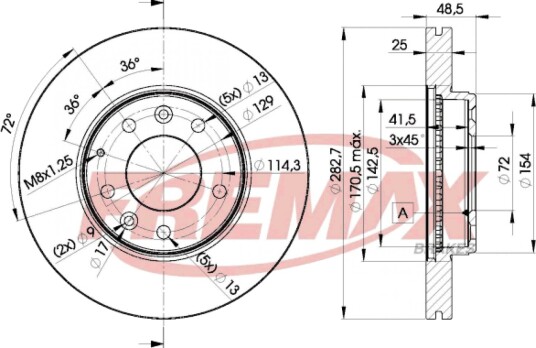 Bremseskive FREMAX BD 3269