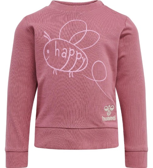 Hummel Collegegenser Hml fri Heather Rose 1 år 80 Collegegenser Rosa