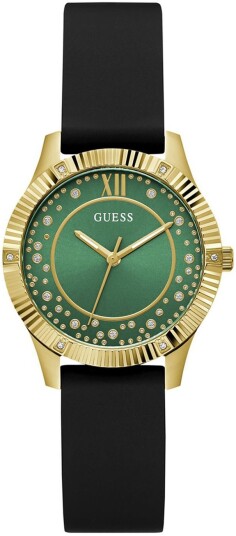 Guess Dameklokke GW0766L3 Starstruck Grønn/Gummi Ø34 mm