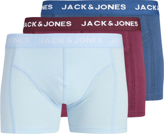 Jack & Jones Jacjota Solid Trunks 3 Pack Burgundy S