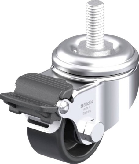 Blickle 935479 Lkra-Poa 52G-Ra-Gs12 Apparathjul - Hjuldiameter 50 Mm - Bæreevne (Maks.) 120 Kg - 1 Stk