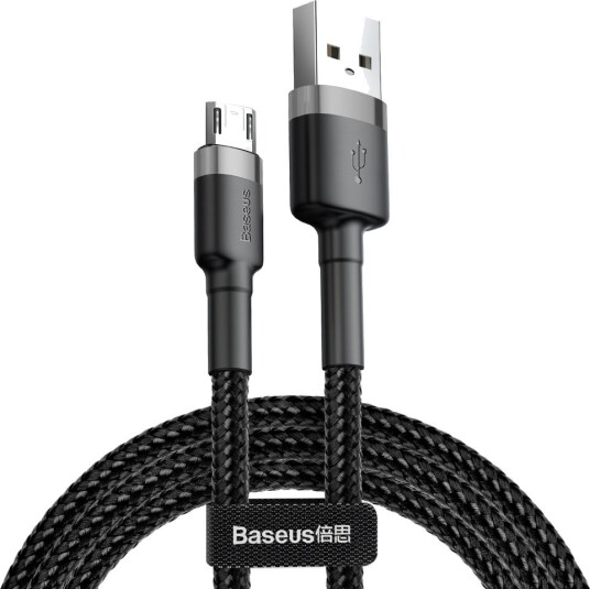 Baseus Cafule Micro USB Kabel 2.4A 1m Grå/Svart