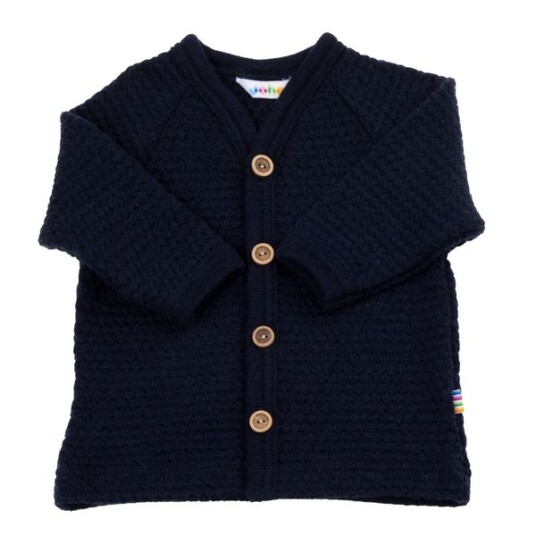 Joha Ull perlestrikk cardigan navy 110 Joha Ull perlestrikk cardigan navy 110
