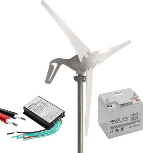 Vindgenerator Startpakke 100W Med Laderegulator