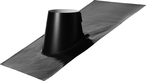 Takbeslag Ø180 MM 11-32° svart, svart Fast Flash med klemmekrage