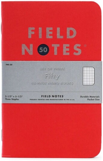 Field Notes Fifty Graph Paper Memo 3-Pakk