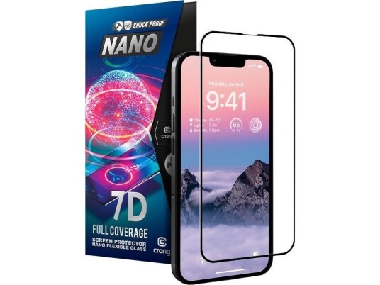 Crong Crong 7D Nano Flexible Glass - Unbreakable 9H Hybrid Glass For The Entire Iphone 14 Pro Screen