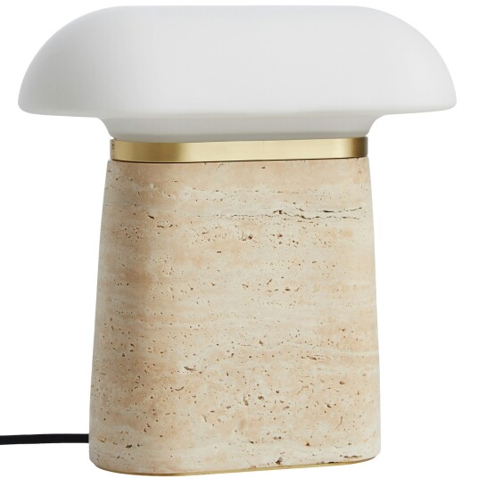 Woud - Nova Bordlampe Ivory Travertine/Opal Woud Woud - Nova Bordlampe Ivory Travertine/Opal Woud