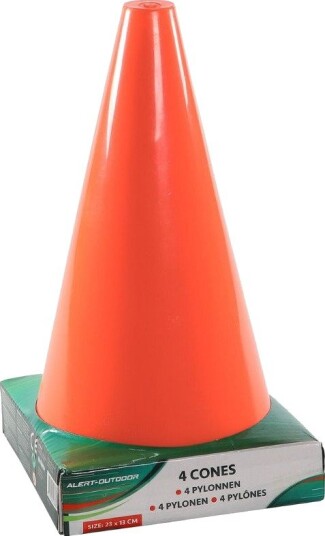Alert Oransje Kjegler For Utelek 4 Stk