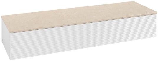 Villeroy & Boch Villeroy & Boch Antao Sideskap 160x50x26,8 cm u/lys Hvit/Crème Villeroy & Boch Villeroy & Boch Antao Sideskap 160x50x26,8 cm u/lys Hvit/Crème