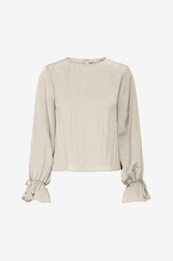 JDY Bluse jdyChloe L/S O neck Top Wvn Dia Hvit