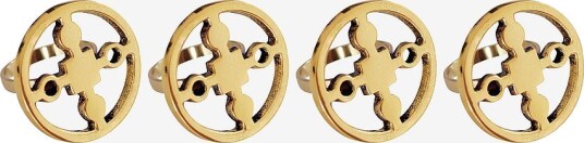 Hilke Collection Serviettringer Anima Gemella sett med 4 Messing