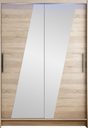 Estella Garderobe med Speil 120x200 cm - Beige